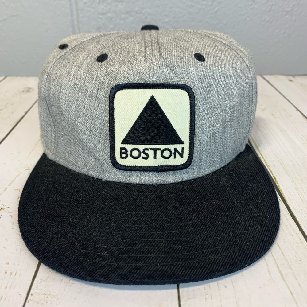 NWOT Boston Fenway Citgo Snap Back‎ Baseball Hat Gray Black Otto